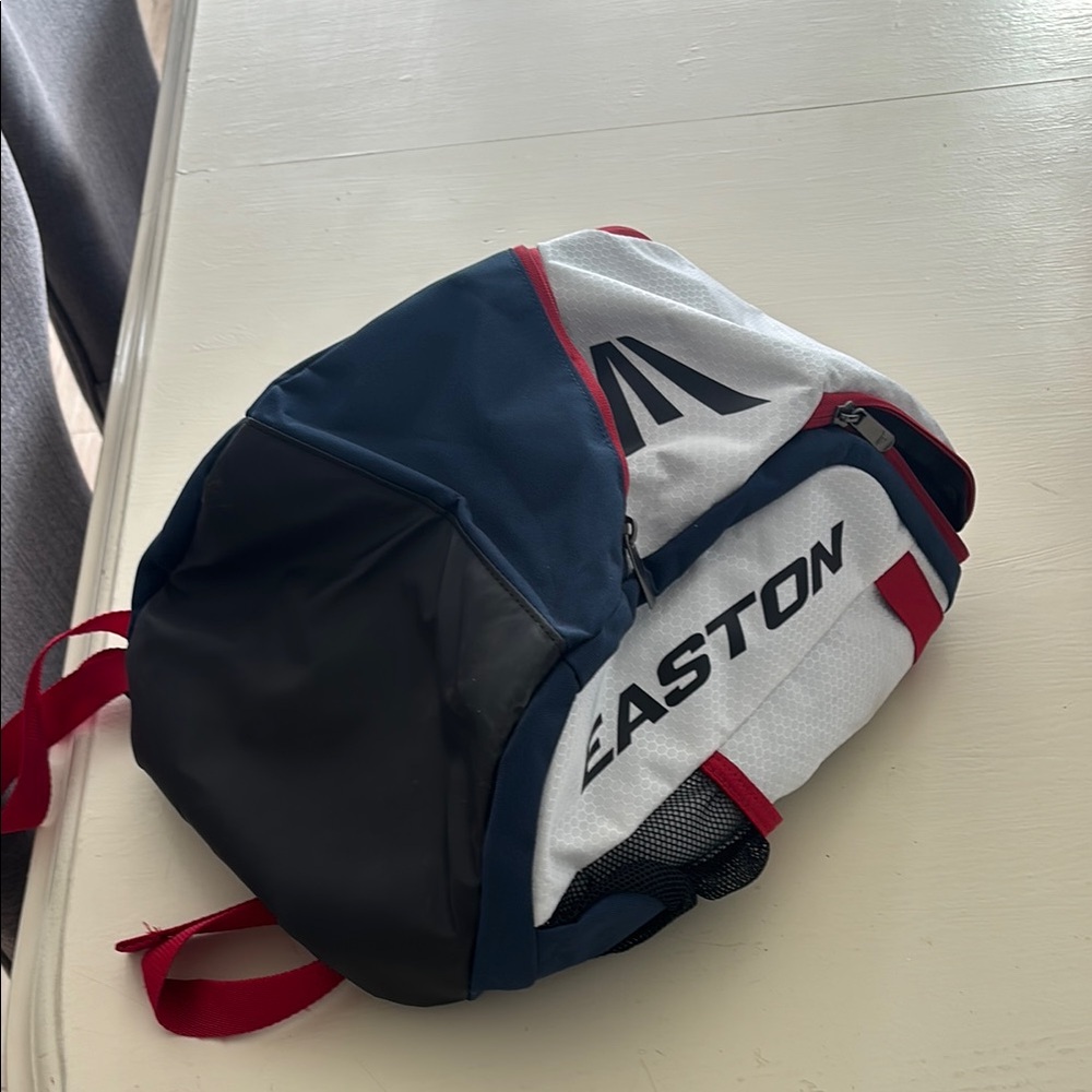 Easton Blue and Red Backpack baseball